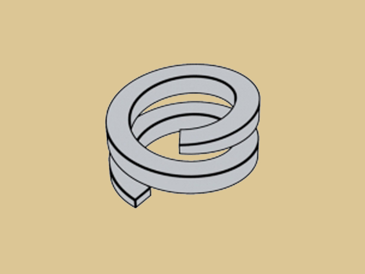 illustration of Double Coil spring washers
